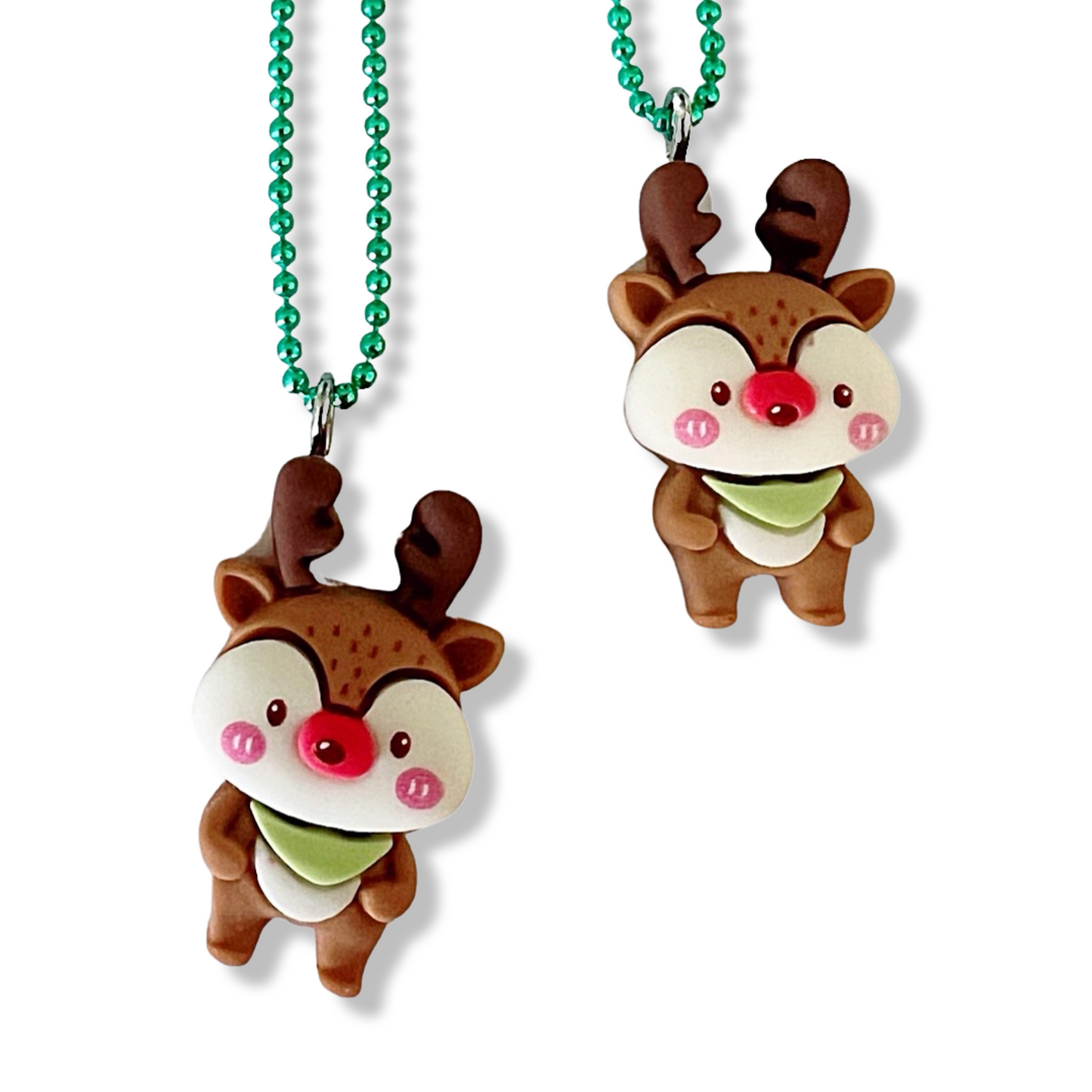 Pop Cutie Rednosed Reindeer Necklace