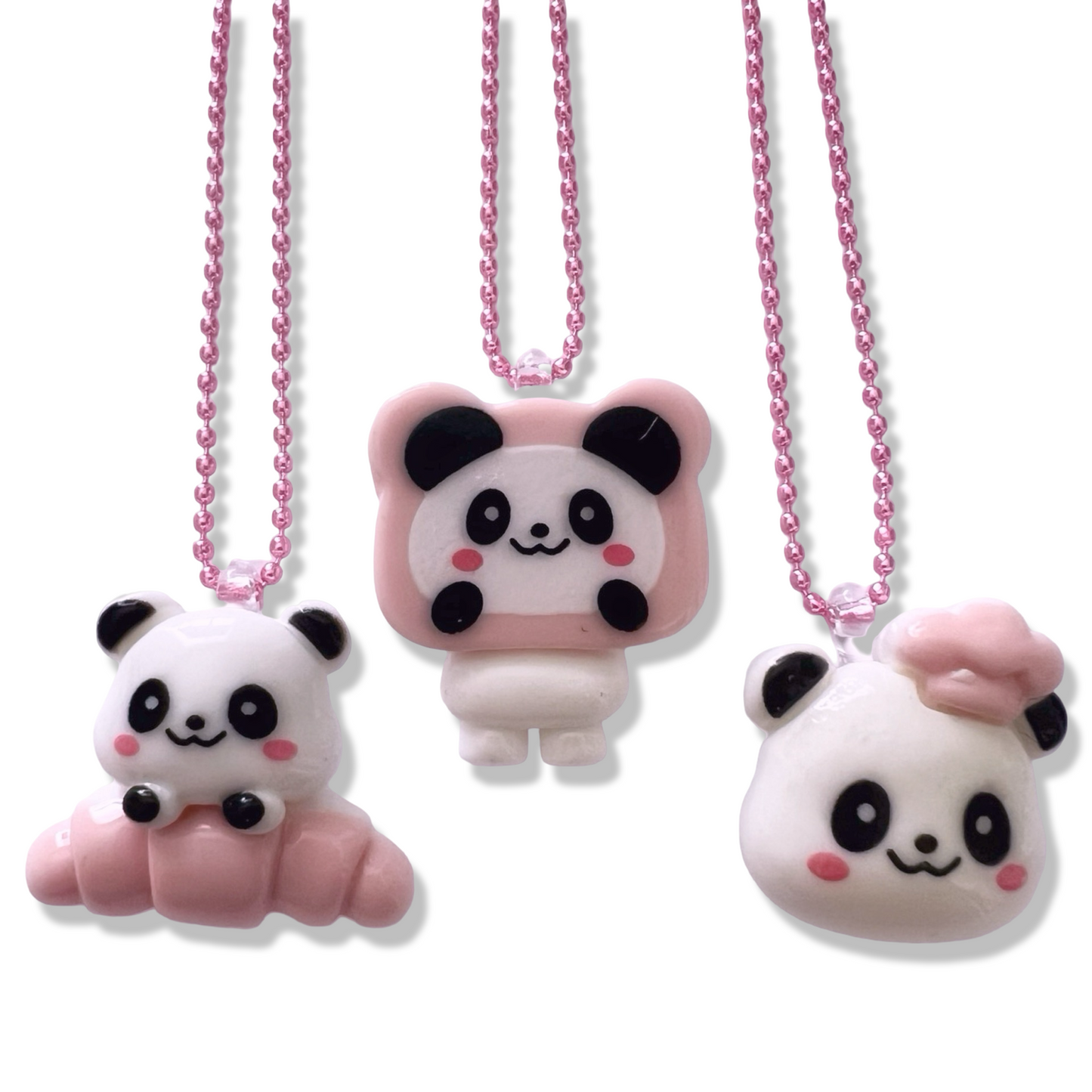 Pop Cutie Panda Cafe Necklace - Handmade
