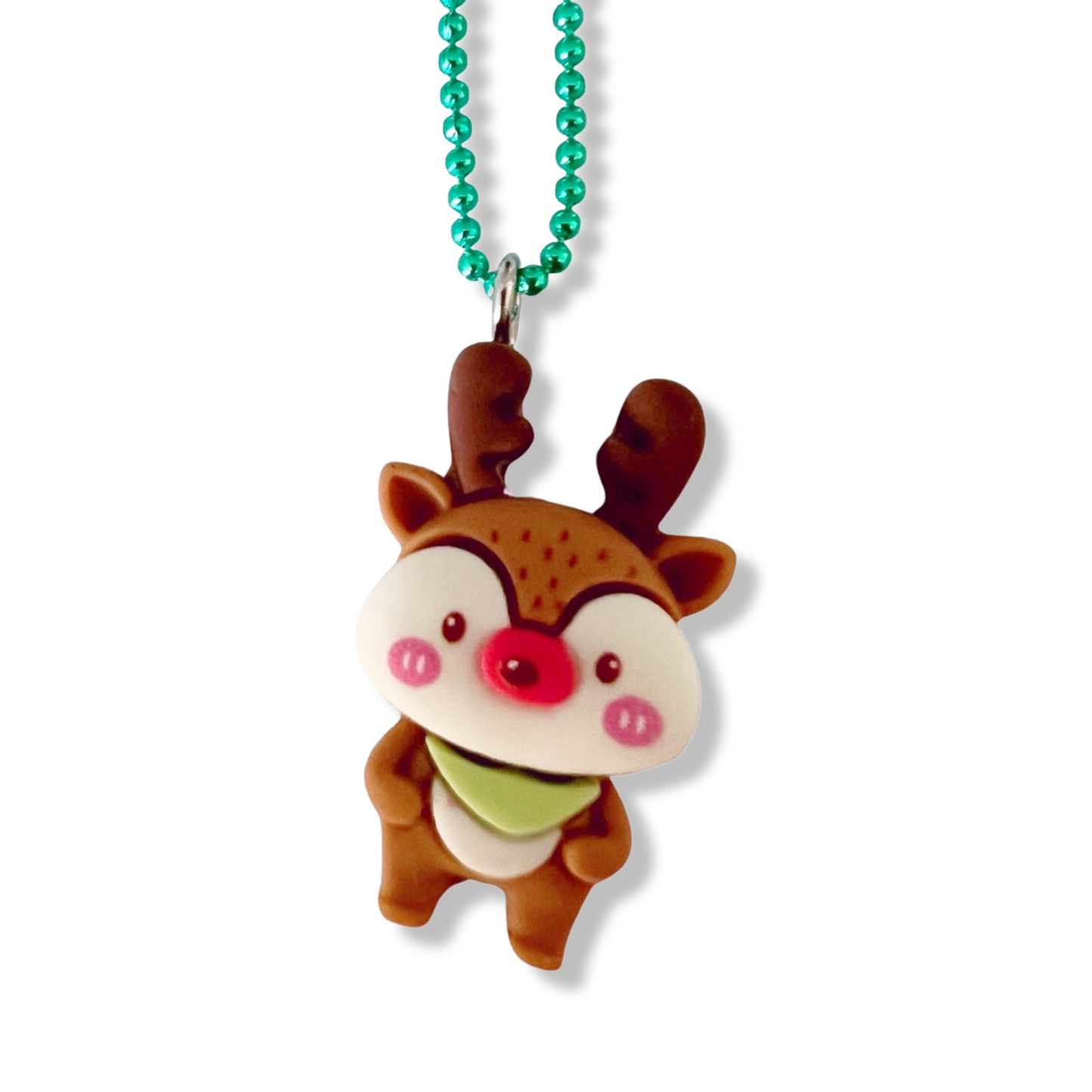 Pop Cutie Rednosed Reindeer Necklace