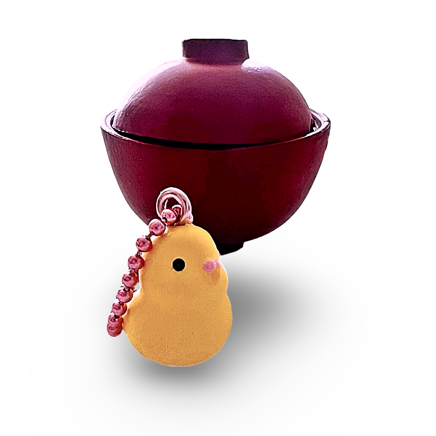 Pop Cutie Kitty Tokyo Bird Cafe Necklace - Brown Bowl