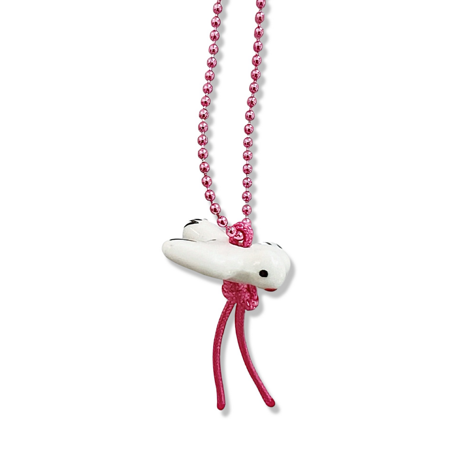 DeLuxe Pop Cutie Porcelain Bird Necklace Pink