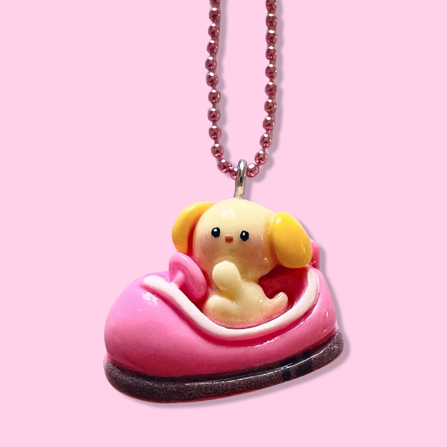 Pop Cutie Bumper Car Necklace - Handmade