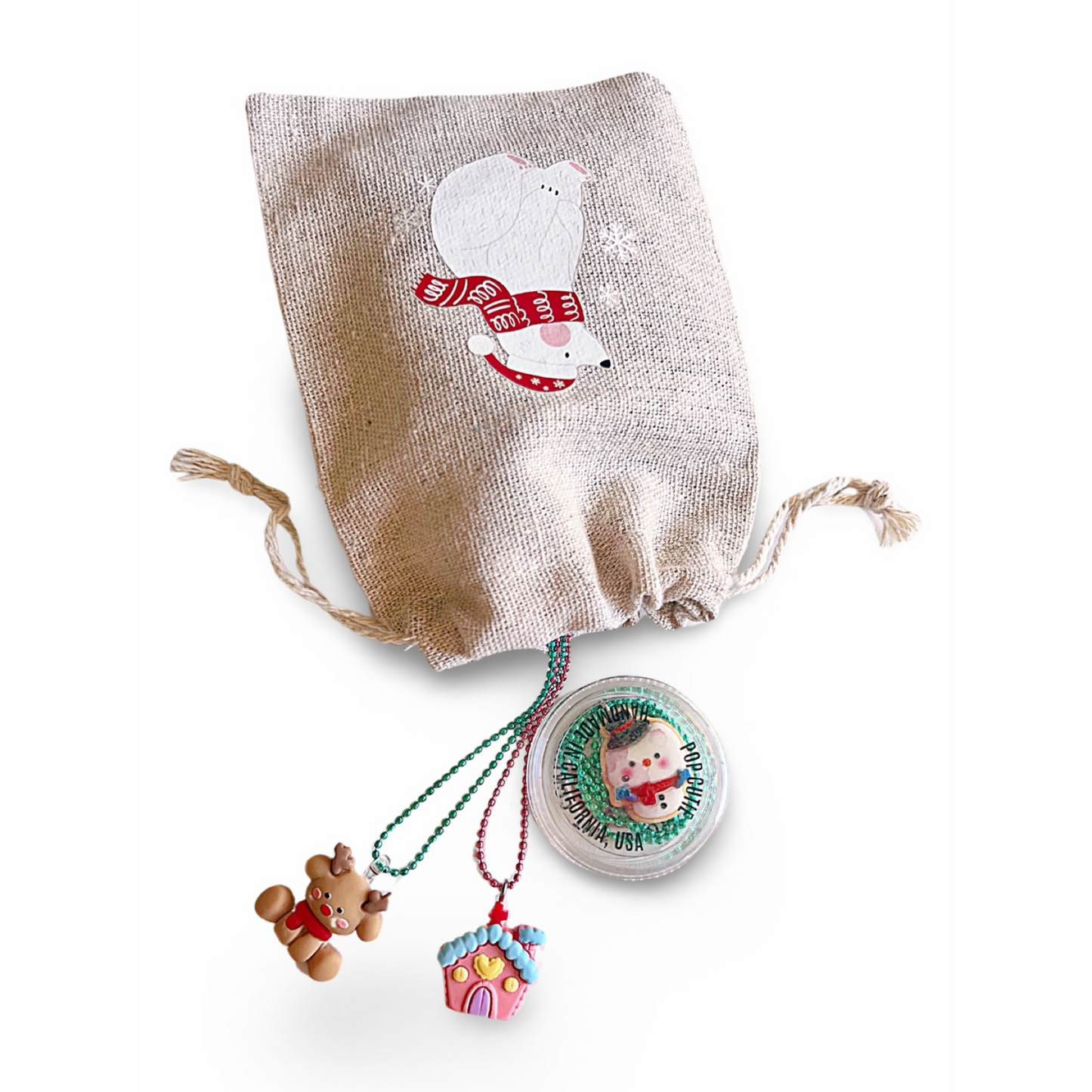 Pop Cutie Advent Calendar 3 days of Christmas Gift Set (incl. 3 pcs Necklaces) Stocking Stuffers