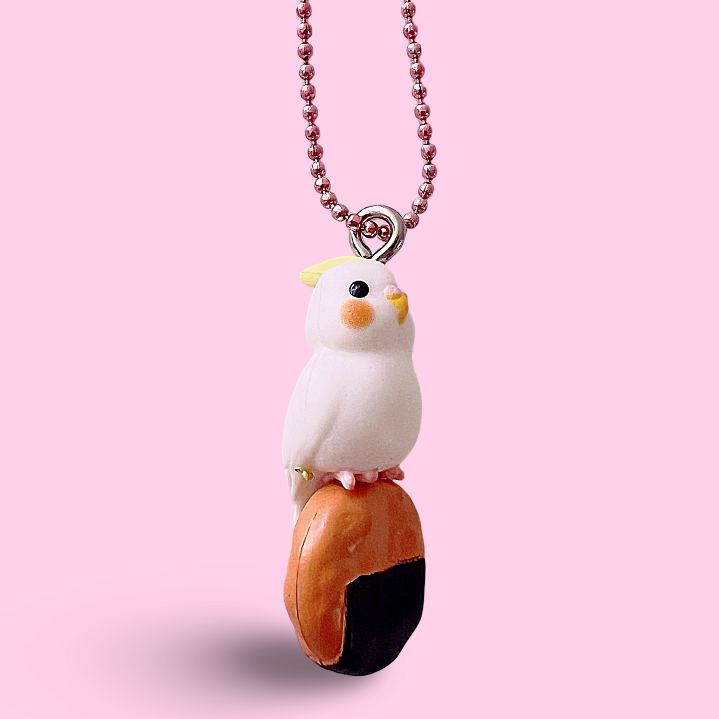 Pop Cutie Kitty Tokyo Bird Cafe Necklace - Miso Onigiri