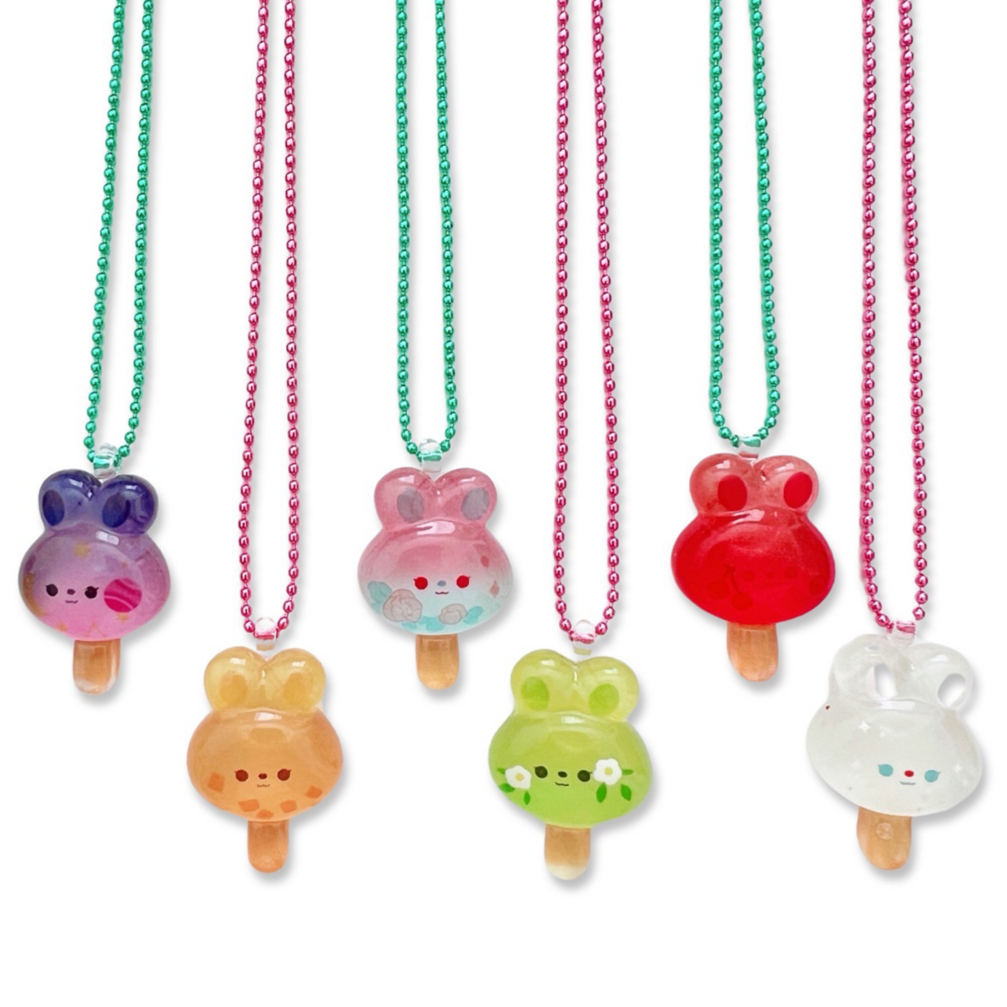 Pop Cutie Bunny Popsicle Necklace