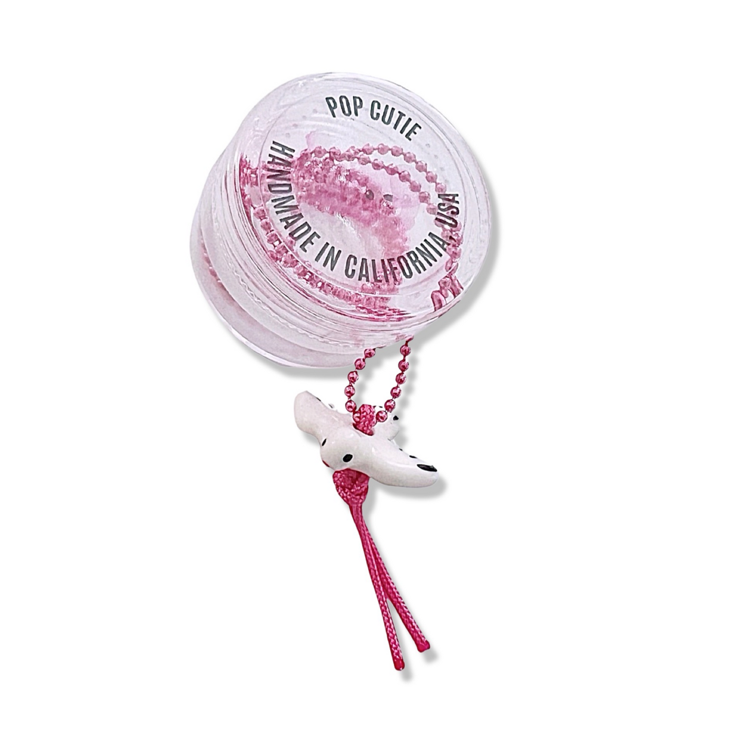 DeLuxe Pop Cutie Porcelain Bird Necklace Pink
