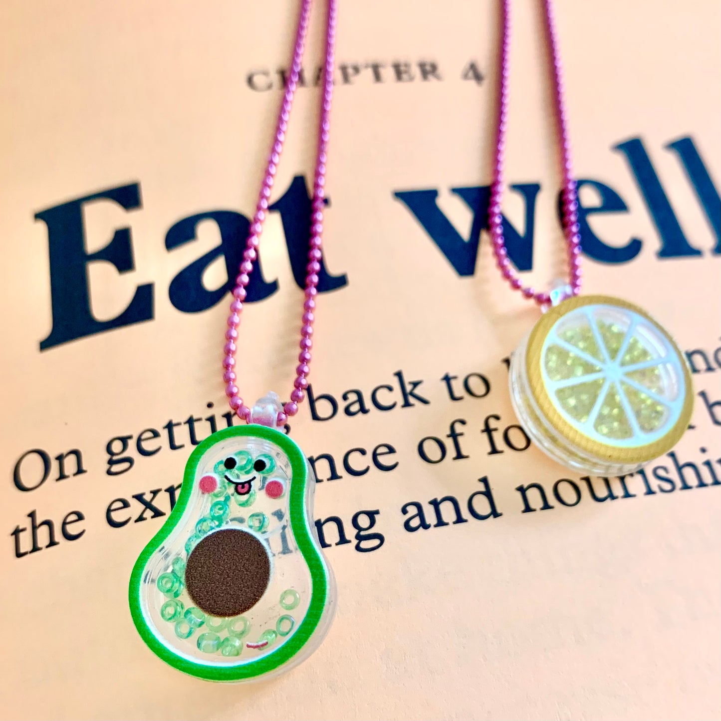Pop Cutie Guacamole Shaker Kids Necklaces
