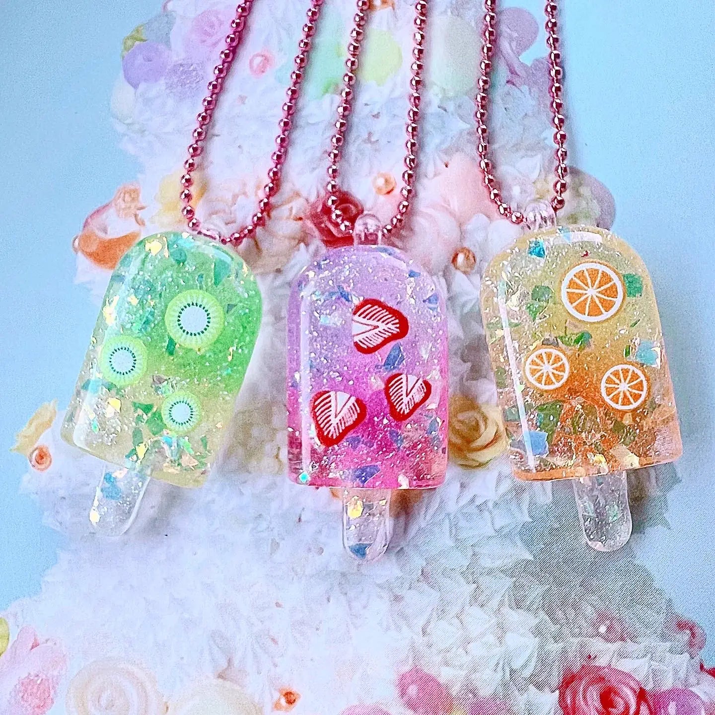 Pop Cutie Fruity Treat Kids Necklaces