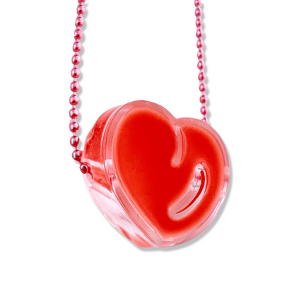 Pop Cutie Cartoon Heart Necklace - Handmade Valentines