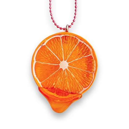 Sale! DeLuxe Juicy Fruit Necklace - Orange