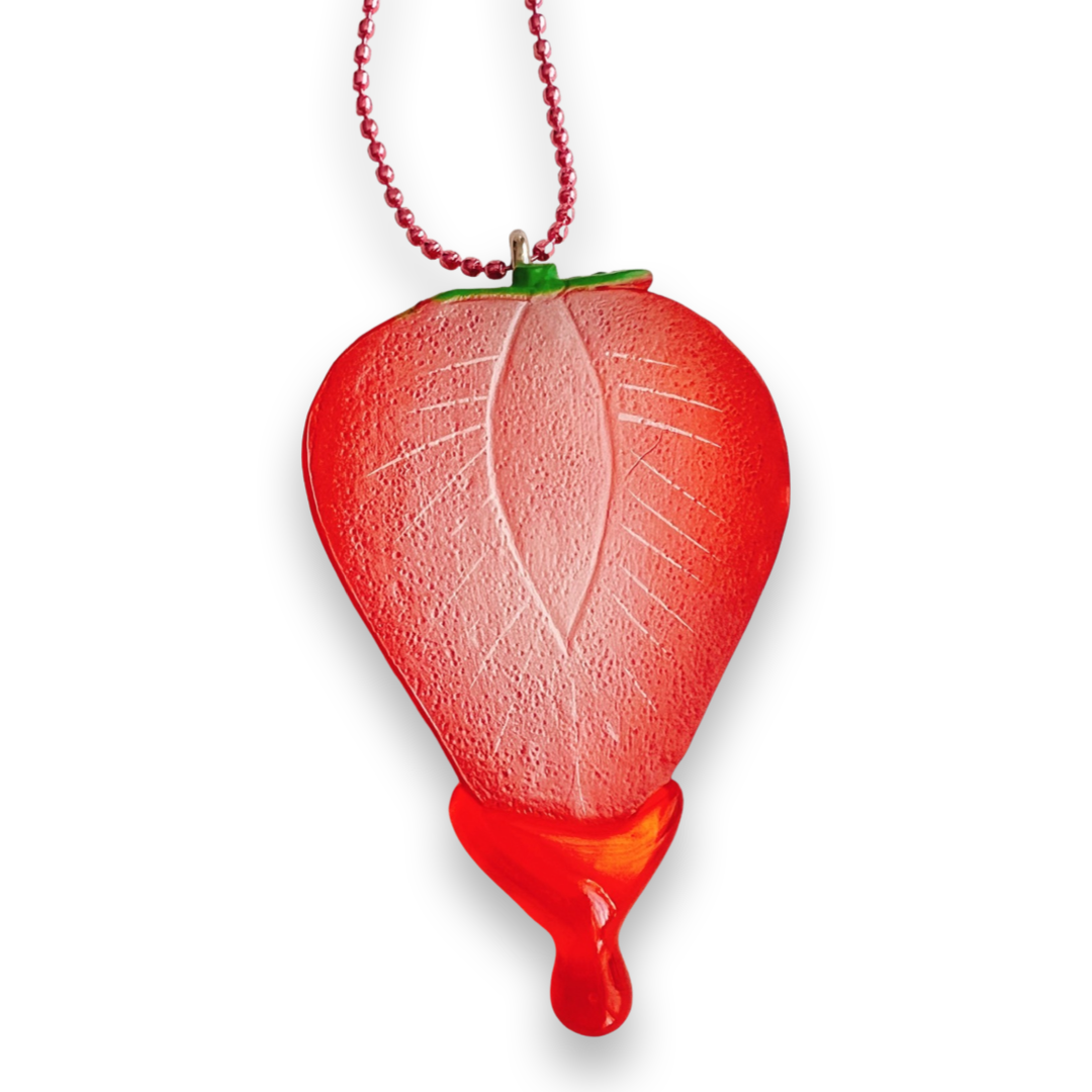 Sale!  DeLuxe Juicy Fruit Necklace - Strawberry