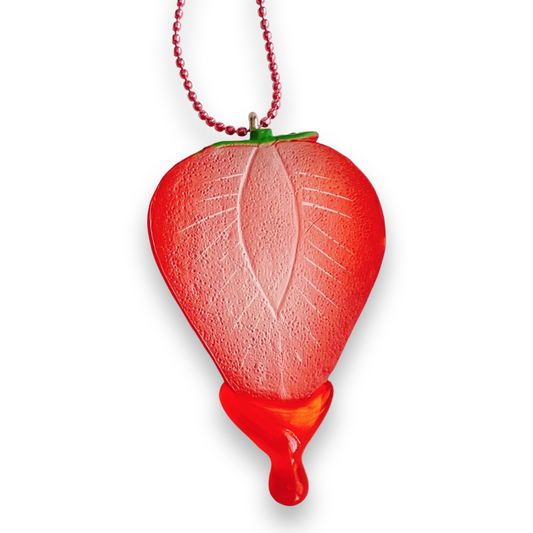 Pompeian Red pop necklace 21