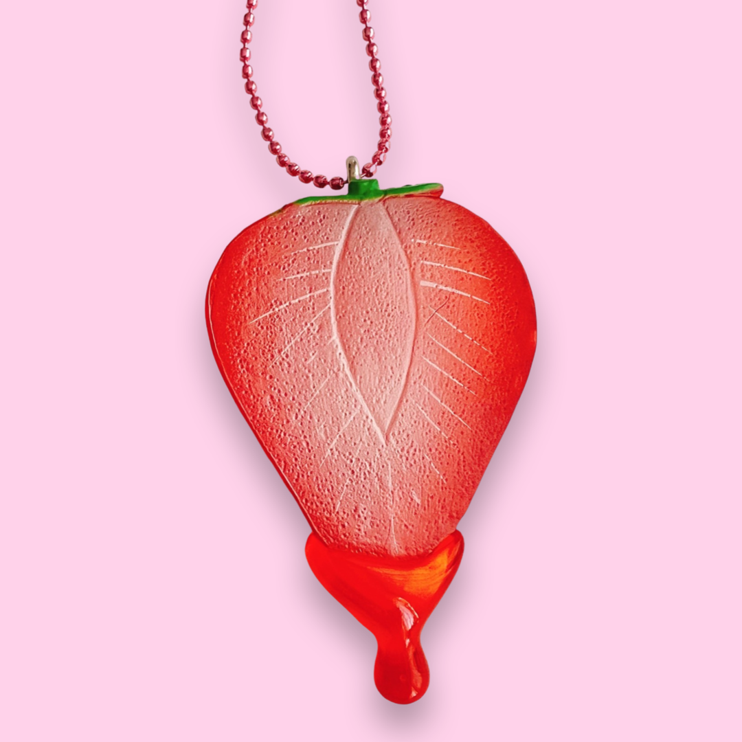 Sale!  DeLuxe Juicy Fruit Necklace - Strawberry