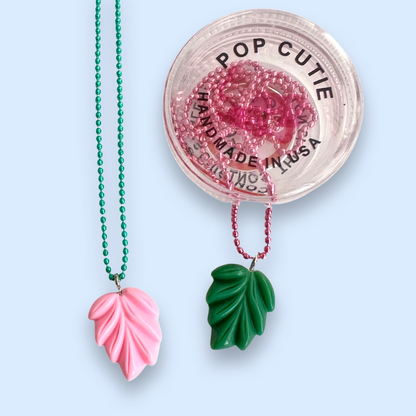 Pop Cutie Pastel Leaf Necklace