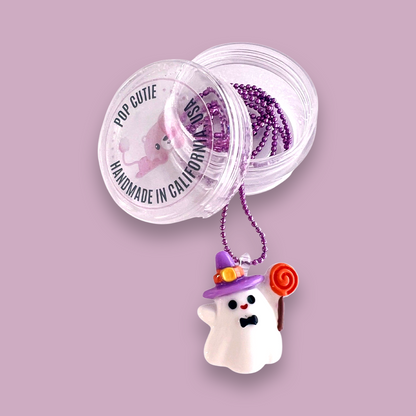 Pop Cutie Halloween Kawaii Lollipop Ghost Necklace
