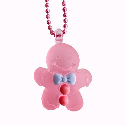 Pop Cutie Jelly Gingerbread Kids Christmas Necklace