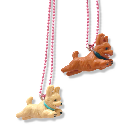 DeLuxe Pop Cutie Running Puppy Necklace