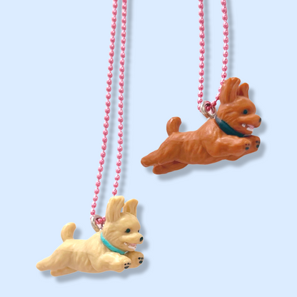 DeLuxe Pop Cutie Running Puppy Necklace