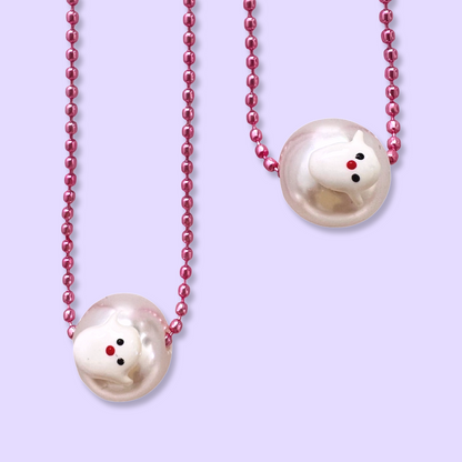 Pop Cutie Halloween Ghost Pearl Necklace