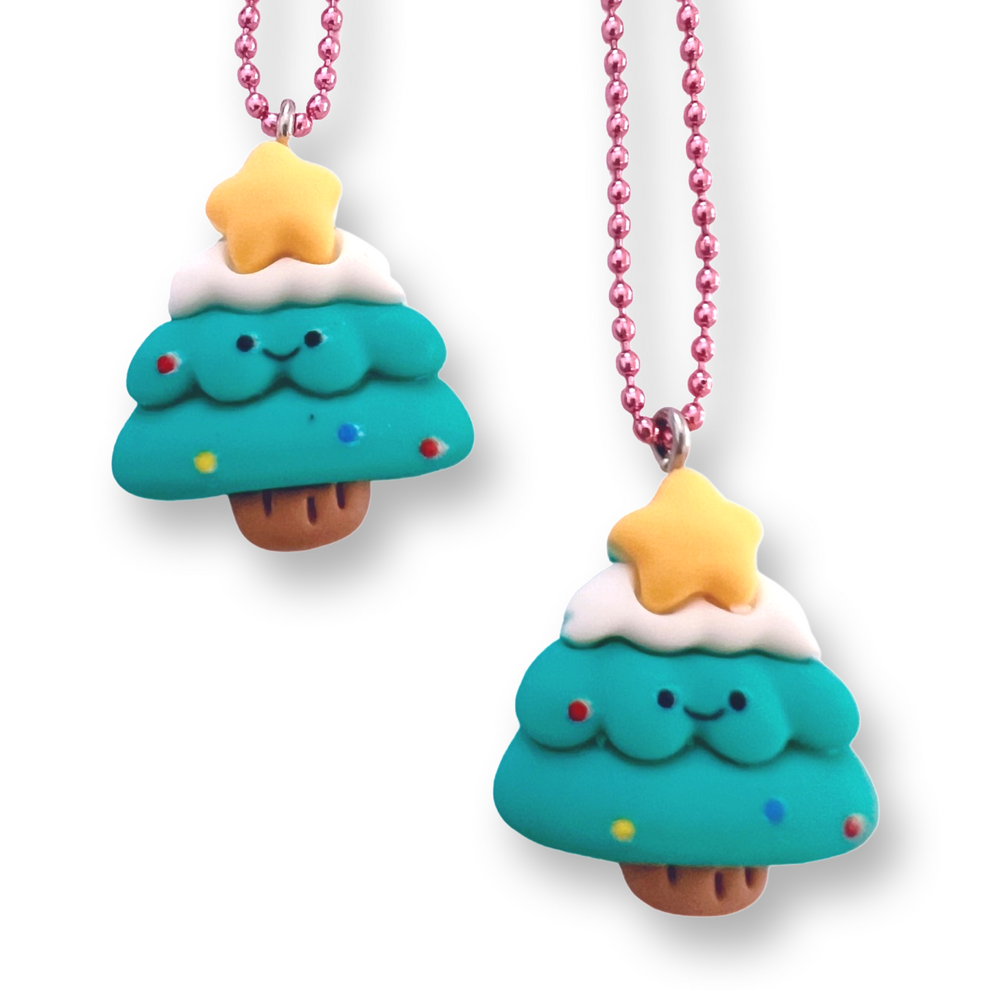 Pop Cutie Kawaii Christmas Tree Kids Necklace