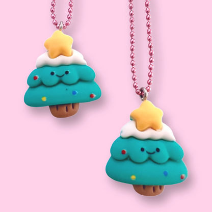Pop Cutie Kawaii Christmas Tree Kids Necklace