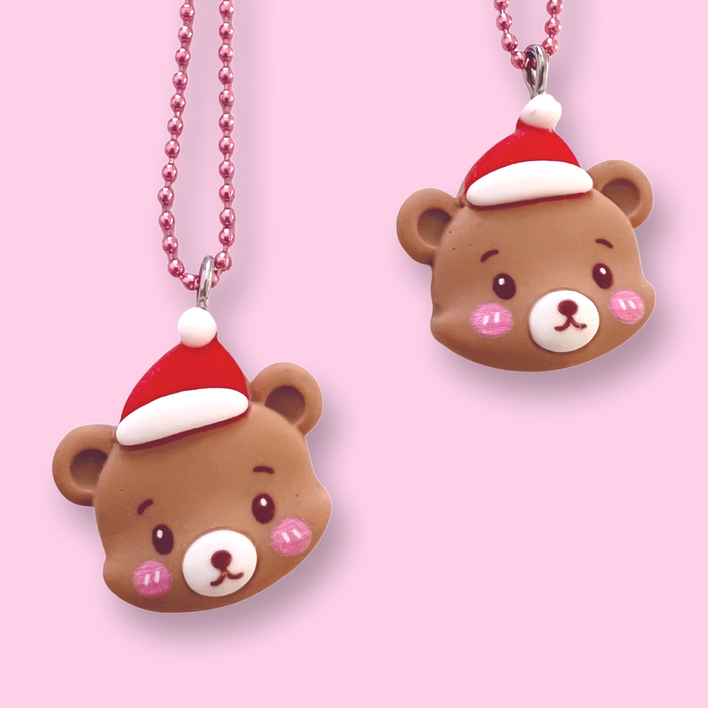 Pop Cutie Kawaii Christmas Bear Kids Necklace Stocking Stuffers