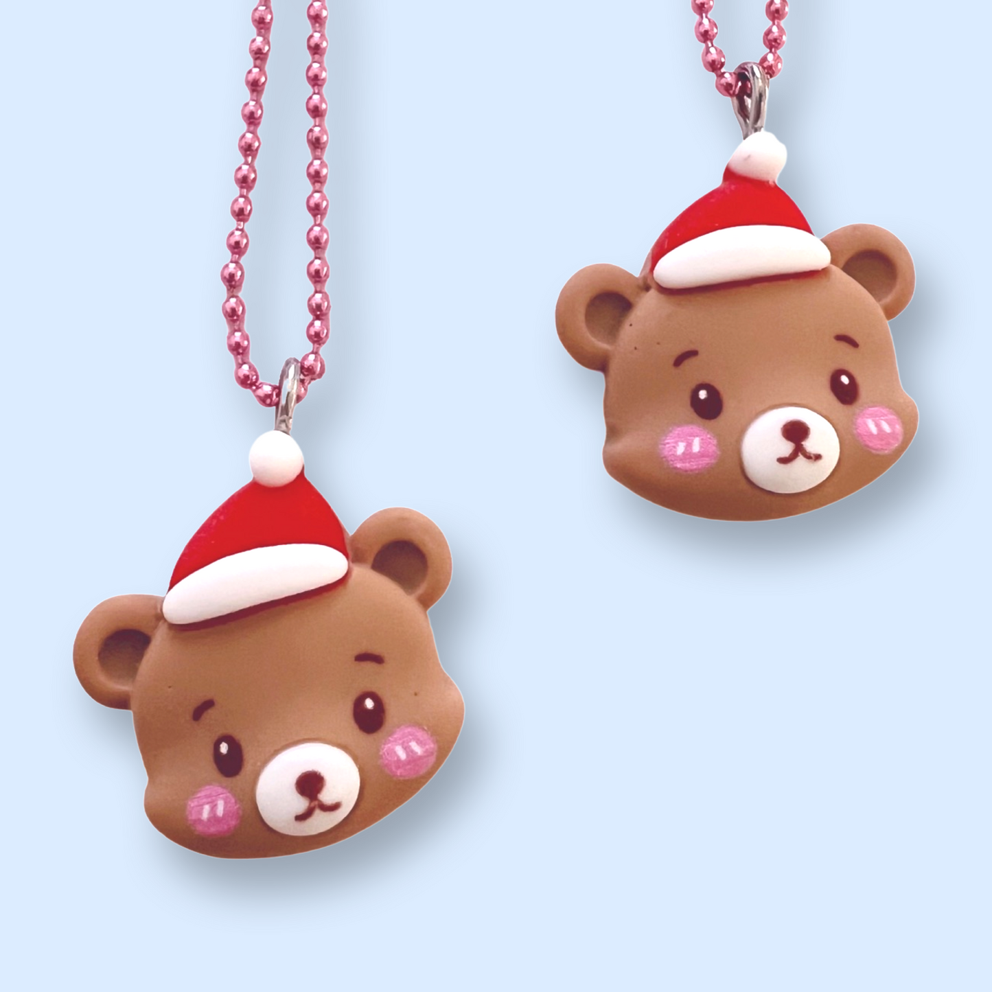 Pop Cutie Kawaii Christmas Bear Kids Necklace Stocking Stuffers