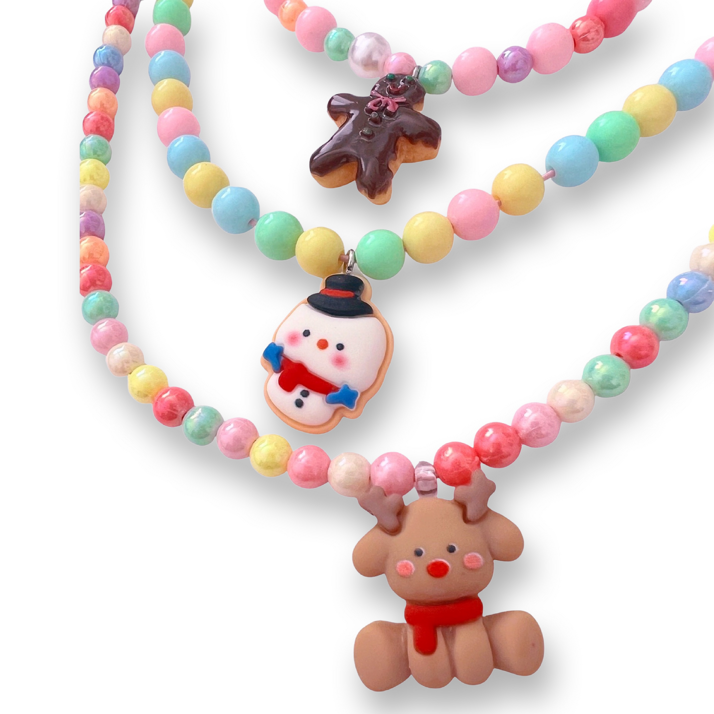 Pop Cutie DeLuxe Kids DIY Necklaces Gift Set (Makes 3 pcs Necklaces)