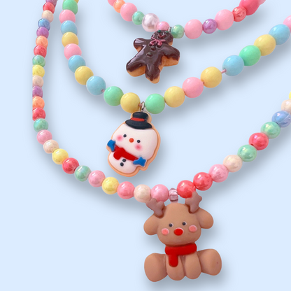 Pop Cutie DeLuxe Kids DIY Necklaces Gift Set (Makes 3 pcs Necklaces)