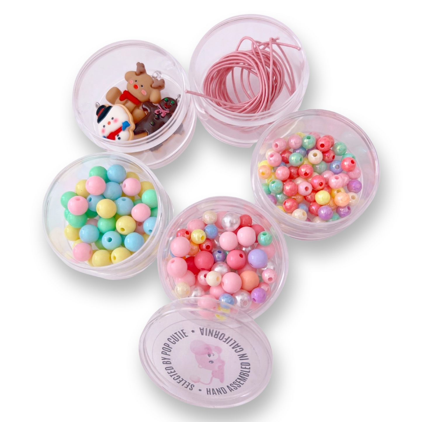 Pop Cutie DeLuxe Kids DIY Necklaces Gift Set (Makes 3 pcs Necklaces)