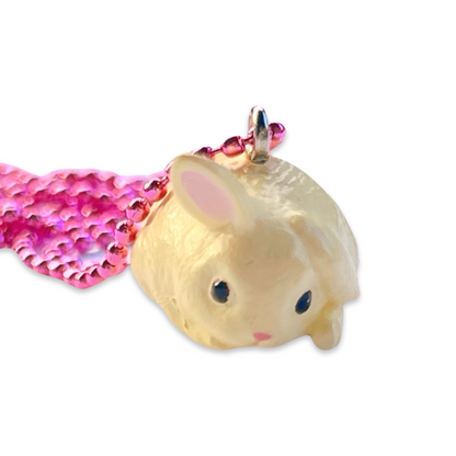 DeLuxe Pop Cutie Japanese Bunny Necklace - Red Bowl