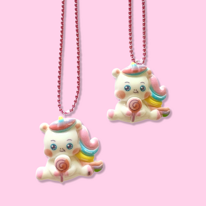 Pop Cutie Lollipop Unicorn Necklace