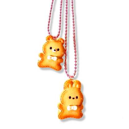 Pop Cutie Animal Biscuit Necklace - Handmade