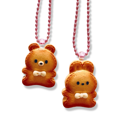 Pop Cutie Animal Biscuit Necklace - Handmade