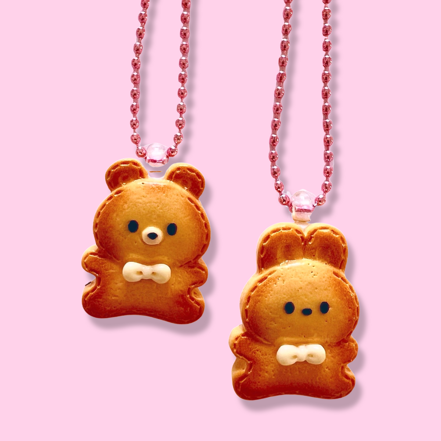 Pop Cutie Animal Biscuit Necklace - Handmade