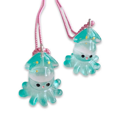 Pop Cutie Kawaii Baby Squid Necklace
