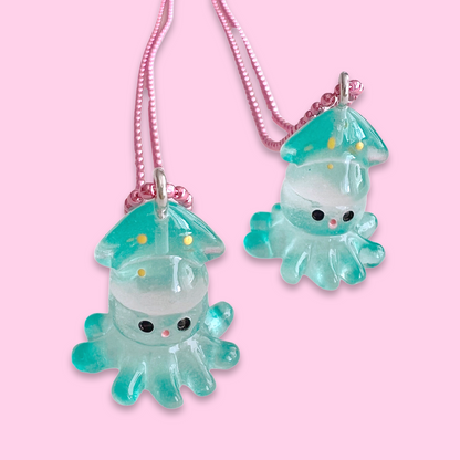 Pop Cutie Kawaii Baby Squid Necklace