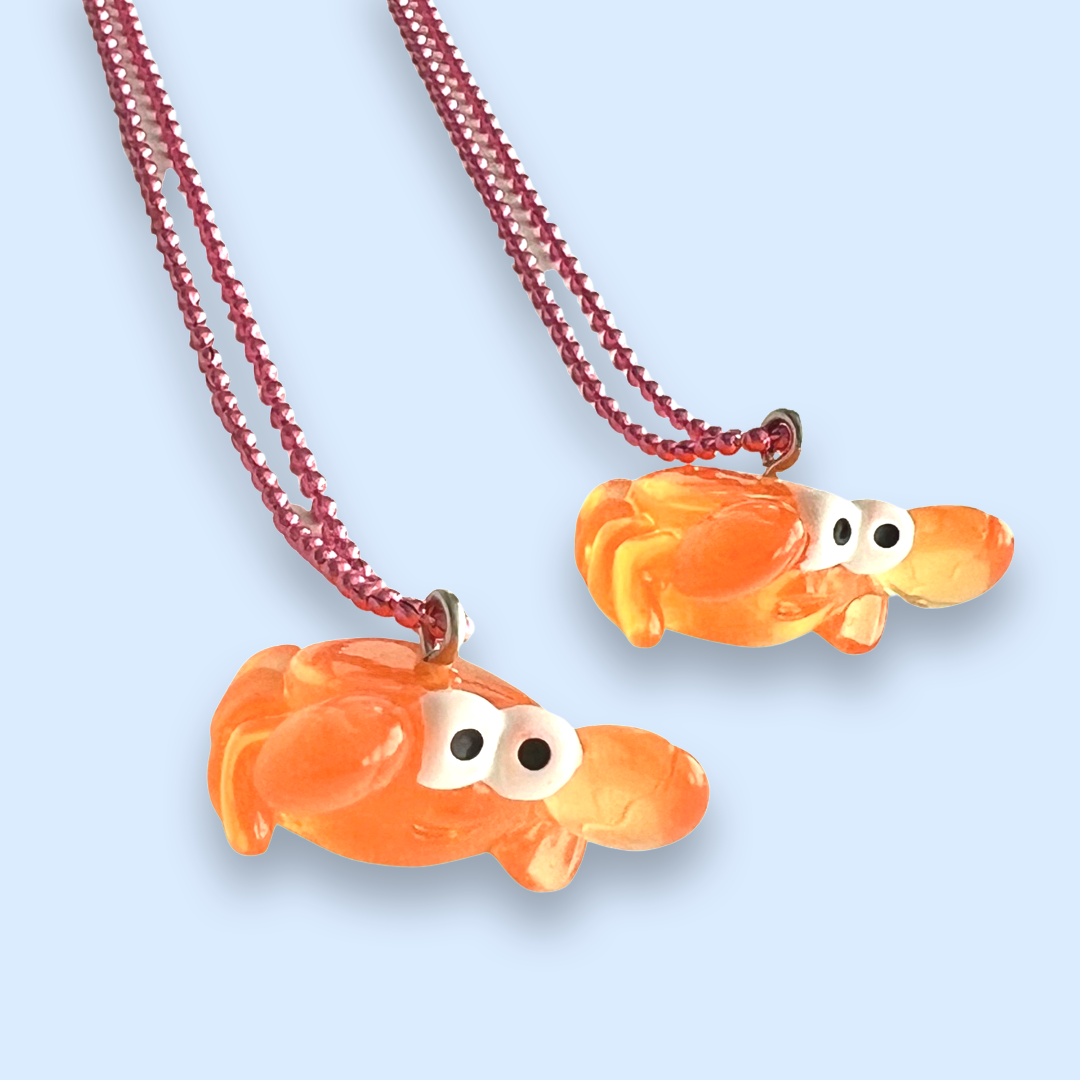 Pop Cutie Kawaii Crab Necklace