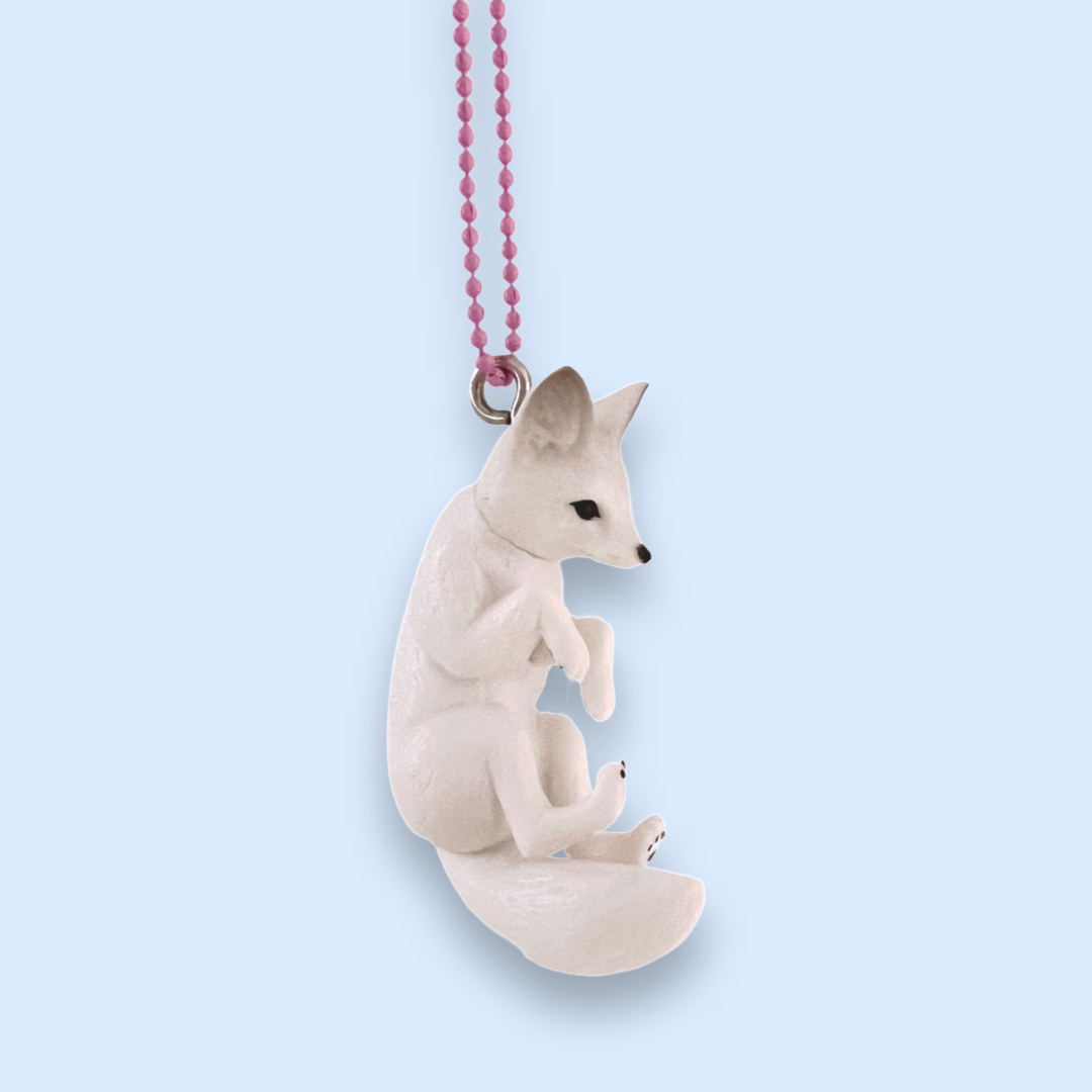 DeLuxe Pop Cutie White Fox Necklace