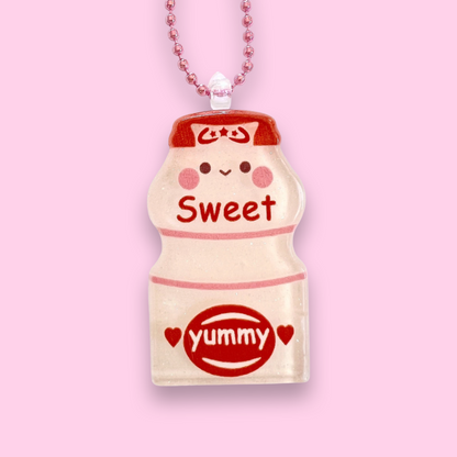 Pop Cutie Japanese Yogurt Drink Necklace