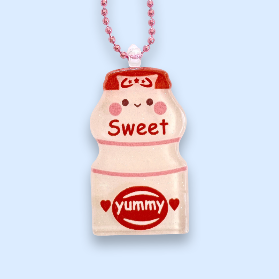 Pop Cutie Japanese Yogurt Drink Necklace