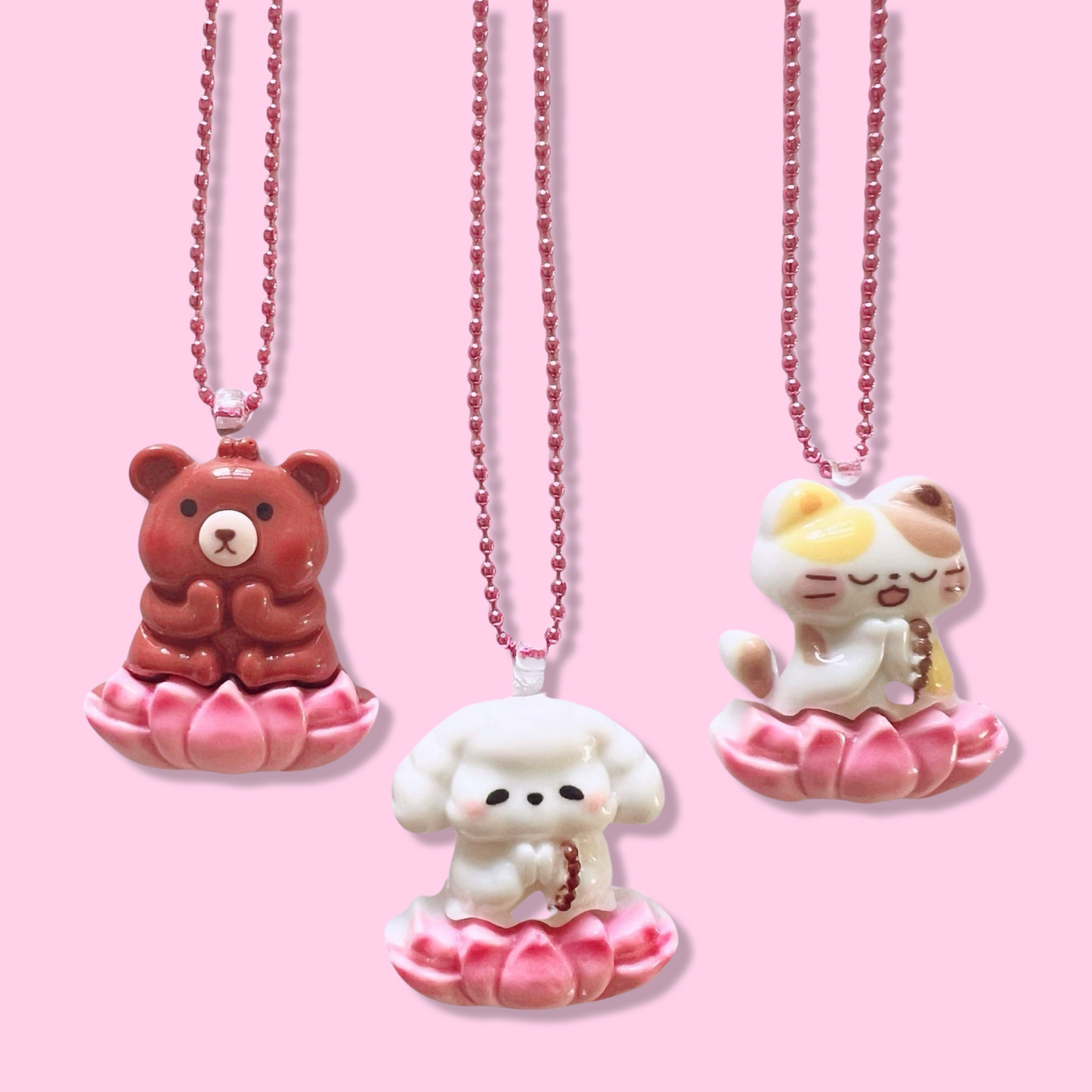 Pop Cutie Yoga Dog Necklace