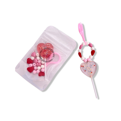 Pop Cutie Lollipop DIY Key Chain/ Bag Charm Gift Set - Valentines