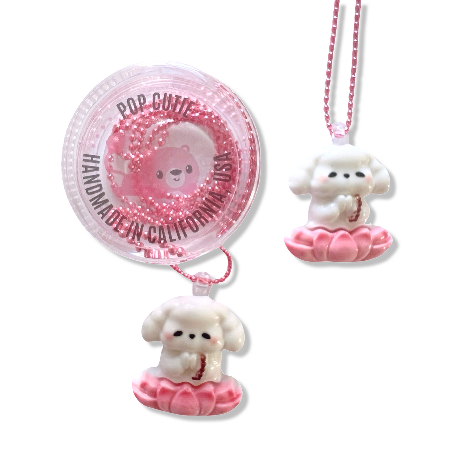 Pop Cutie Yoga Dog Necklace