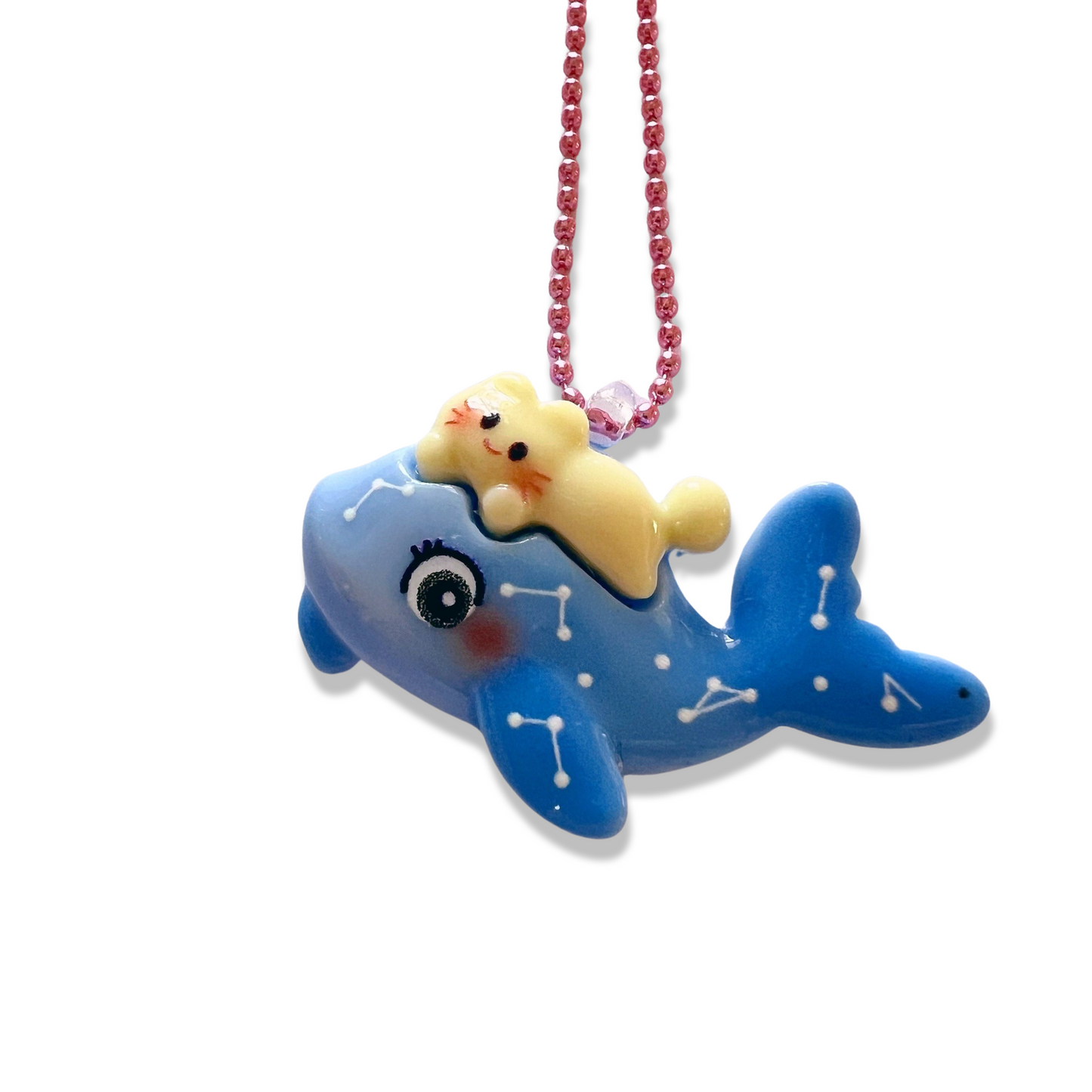 Pop Cutie Narwhale & Friend Necklace - Handmade