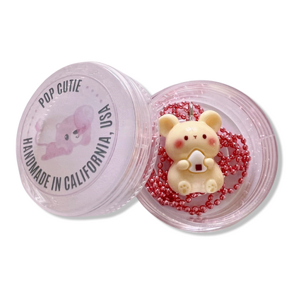 Pop Cutie Onigiri Mouse Necklace - Handmade
