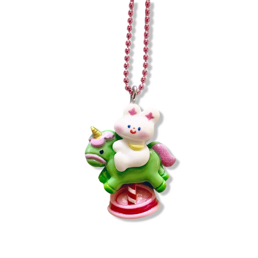 Pop Cutie Carrousel Necklace - Handmade