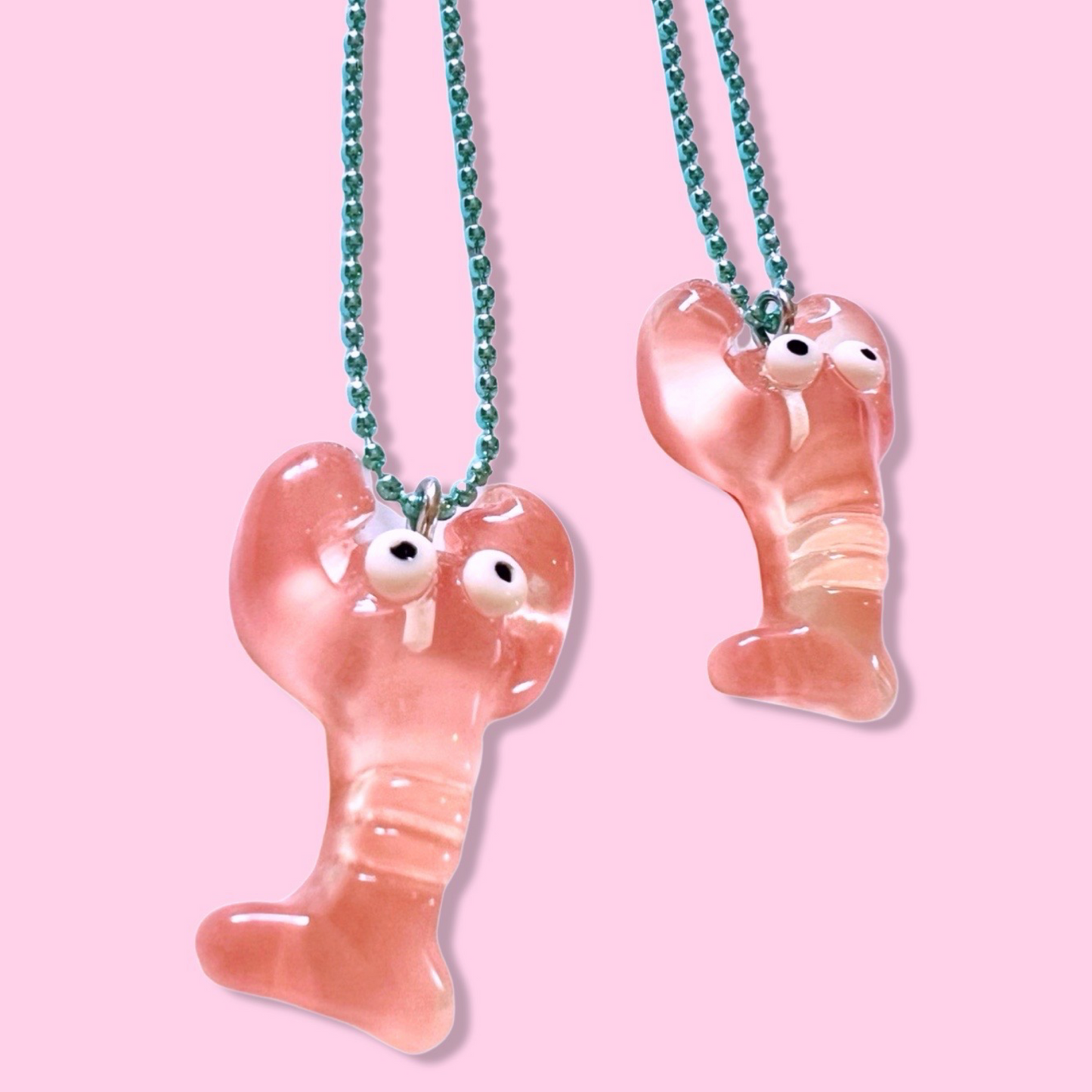 Pop Cutie Lobster Necklace - Handmade