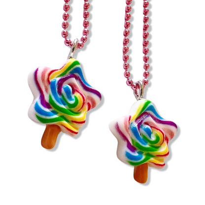 Pop Cutie Star Lollipop Necklace - Handmade
