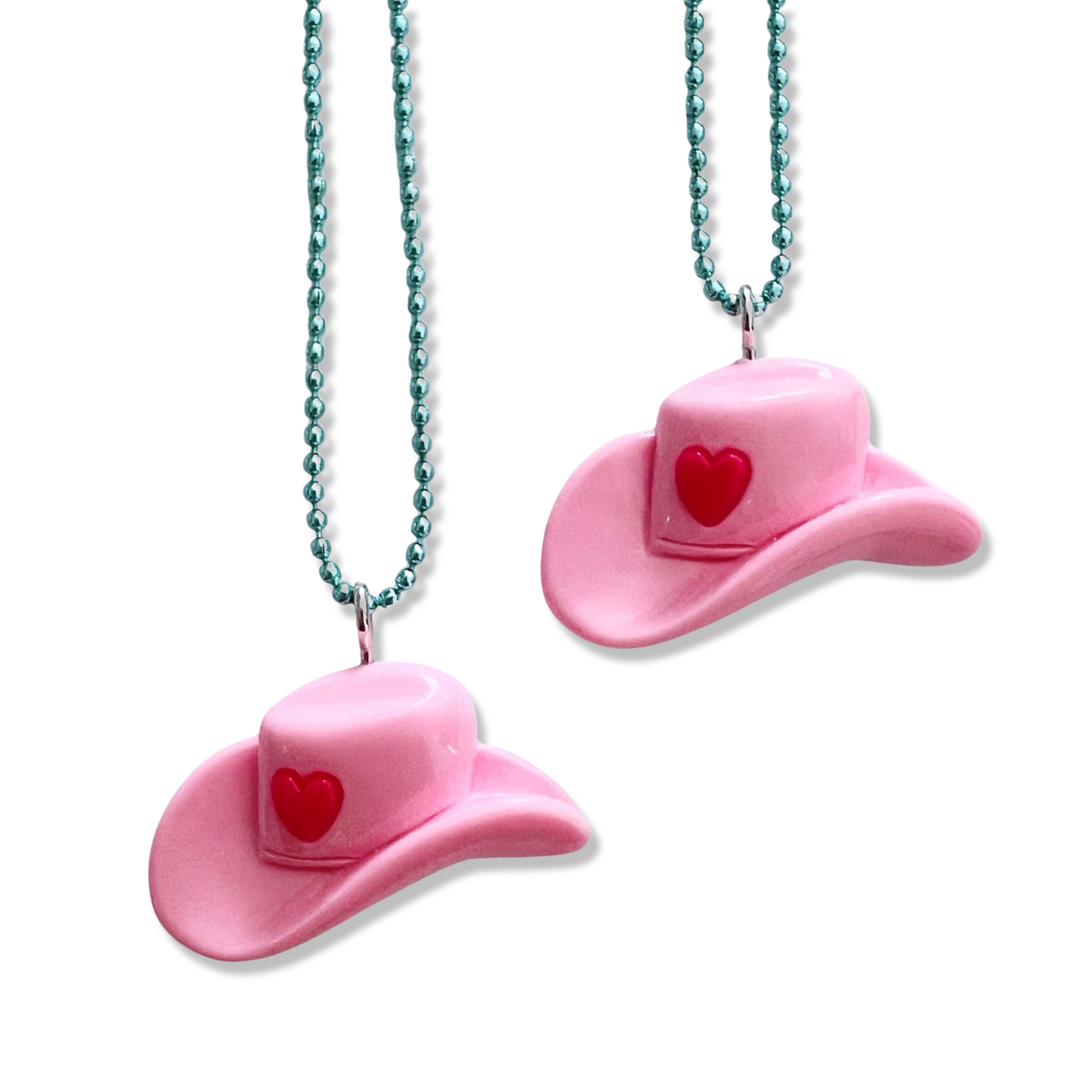 Pop Cutie Western Heart Necklace - Cowboy Texas - Valentines